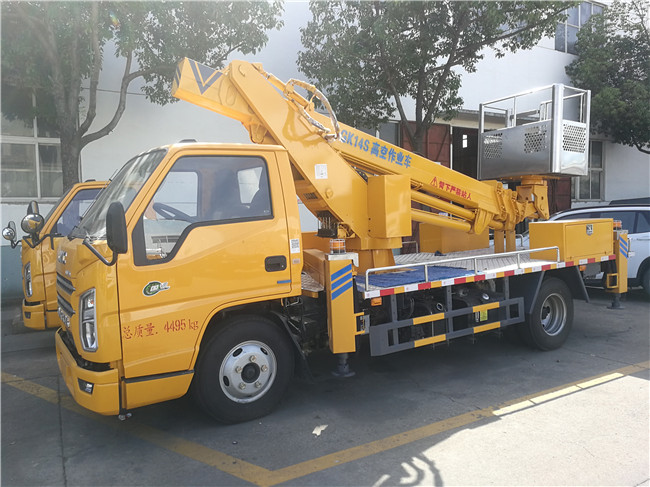 國六江鈴14米伸縮臂高空作