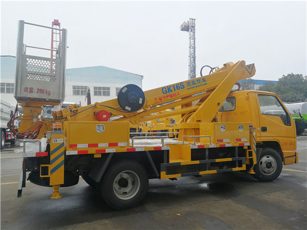 國(guó)六江鈴新款16米伸縮臂高空作業(yè)車-藍(lán)牌高空作業(yè)車