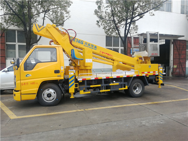 國(guó)六江鈴新款16米伸縮臂高空作業(yè)車-藍(lán)牌高空作業(yè)車
